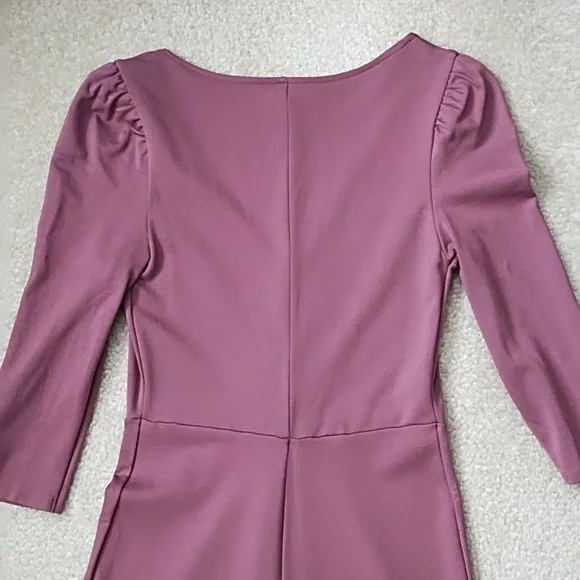 Express Mini Dress Women's XS Easter Spring Fit & Flare Ruffle Hem Soft Pink - Picture 5 of 8